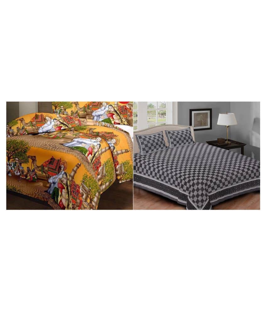 Radha Rani Set Radha Rani Double Blended Multi Bedding Set - Buy Radha Rani Double ...