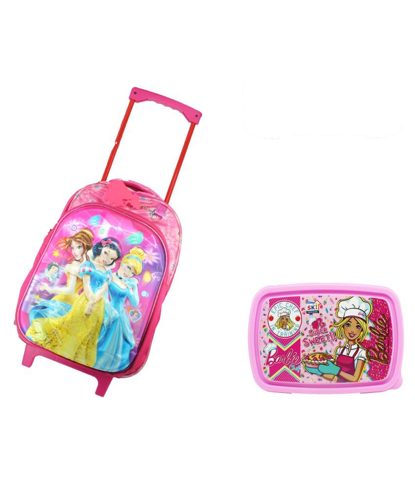 Pink Princess Trolley Bag With Lunchbox Buy Online At Best Price In pink-princess-trolley-bag-with-lunchbox-buy-online-at-best-price-in