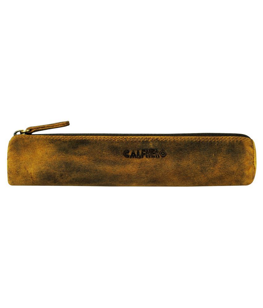     			Calfnero Genuine Leather Pen Case