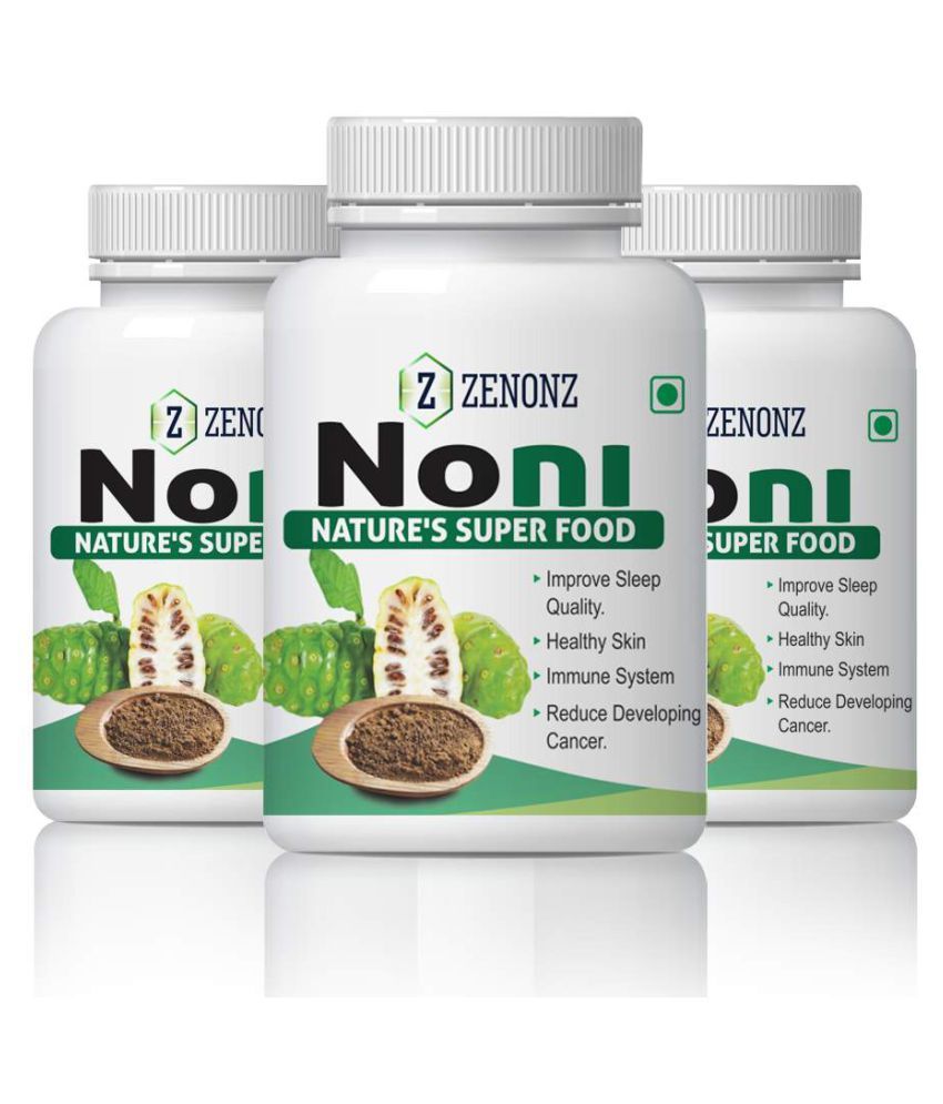 zenonz Noni healthy skin & hair,relieves pain. Capsule 500 mg Pack of 3 Buy zenonz Noni healthy