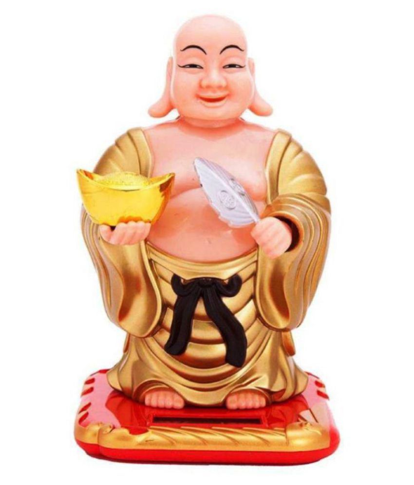     			RajRihaan collection  Laughing Buddha - Solar Head & Wrist Swing Vastu Statue