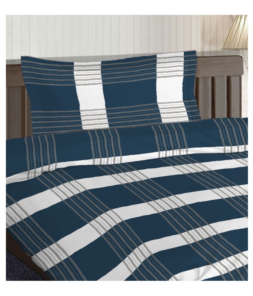 Pizuna Linens Single Cotton Blue Printed Dohar Buy Pizuna Linens