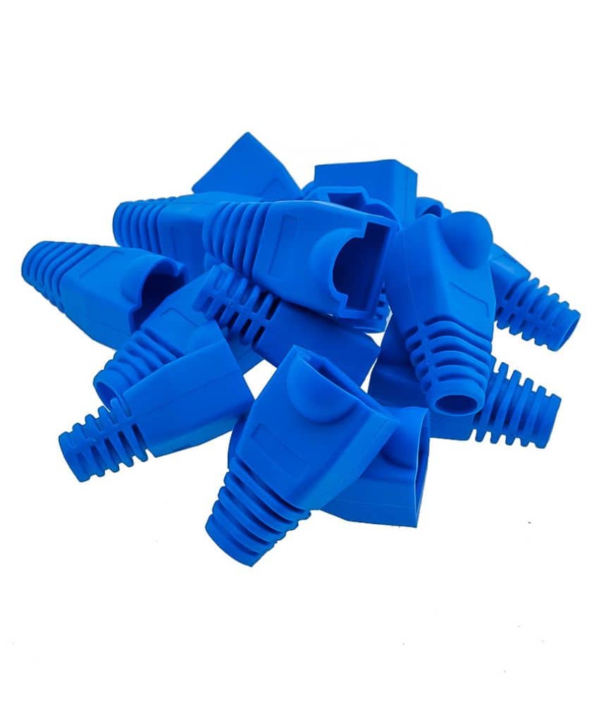 SatMaximum RJ45 Strain Relief Boots | Black End Caps For Cat5/Cat5e/Cat6 Ethernet Plug | Lot