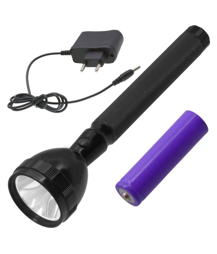     			Jm - 5W Rechargeable Flashlight Torch (Pack of 1)