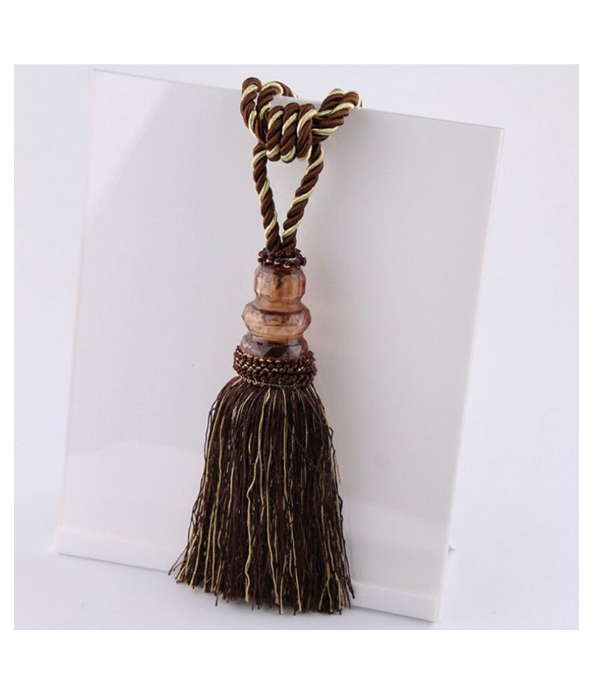 2pcs Curtain Tie Backs Fringe Curtain Hanging Accessories Tassels