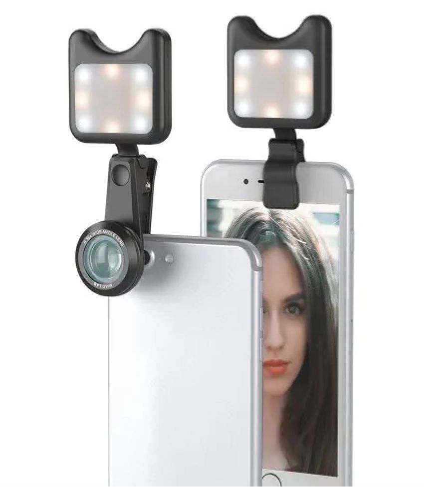 NEWVEZ Black Bluetooth Selfie Flash Light 10 cm Selfie