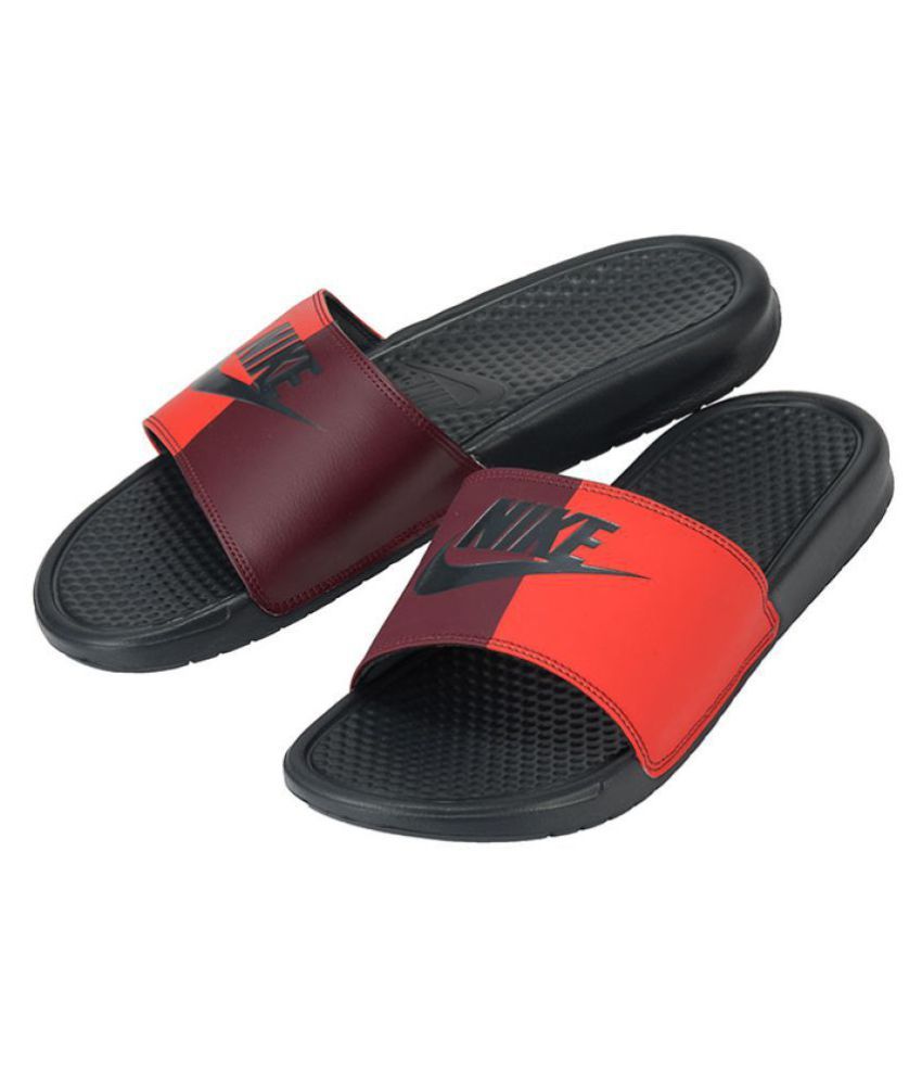 nike maroon slides