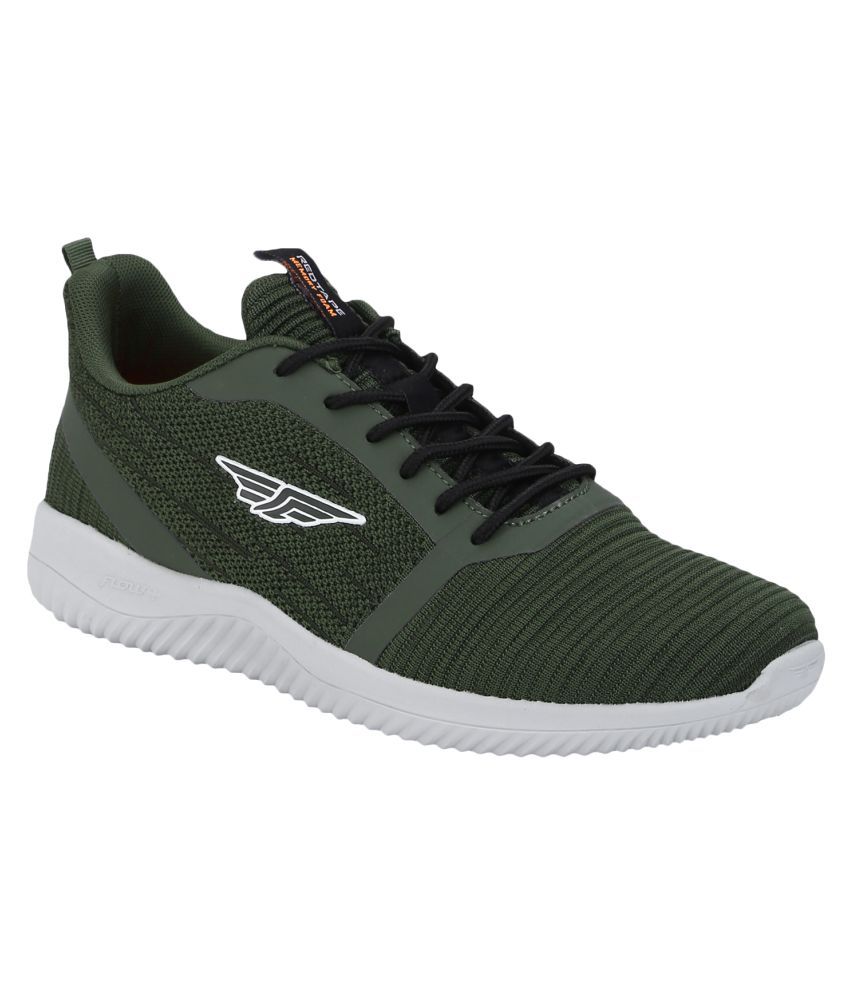 green and red trainers