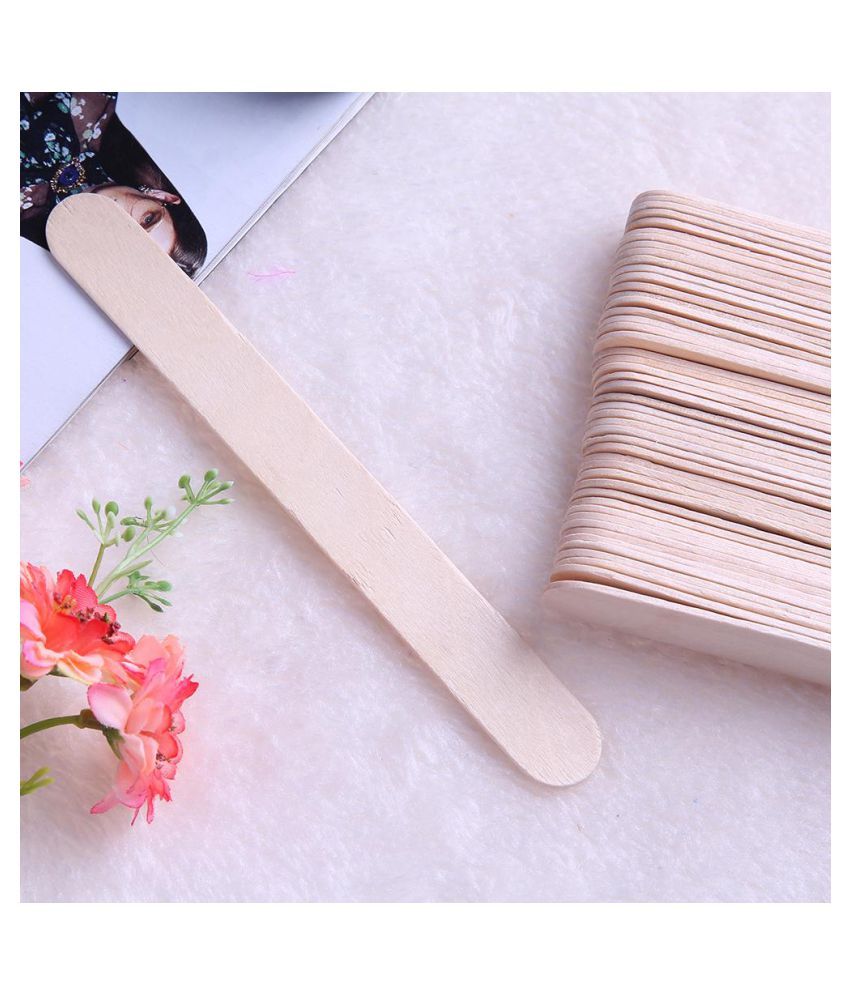 50pcs Wax Hair Removal Sticks Disposable Tongue Depressor Facial