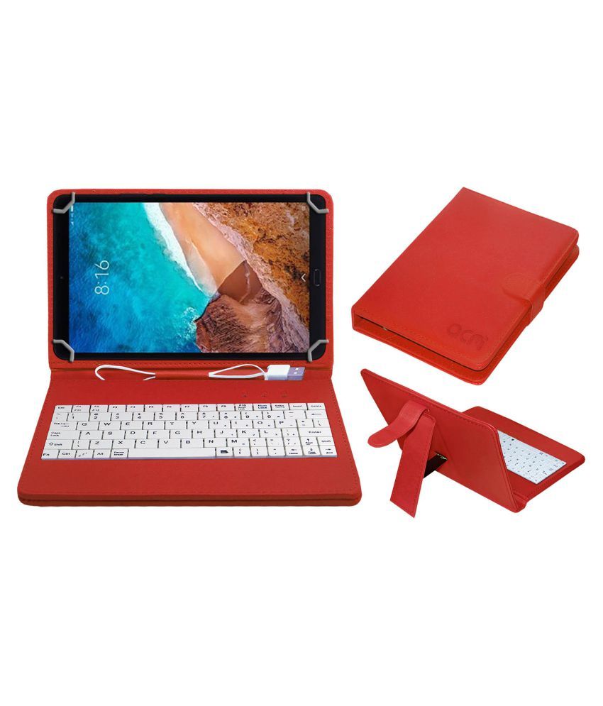 Xiaomi Mi Pad 4 Plus Keyboard Cover By Acm Red Cases Covers Online At Low Prices Snapdeal India
