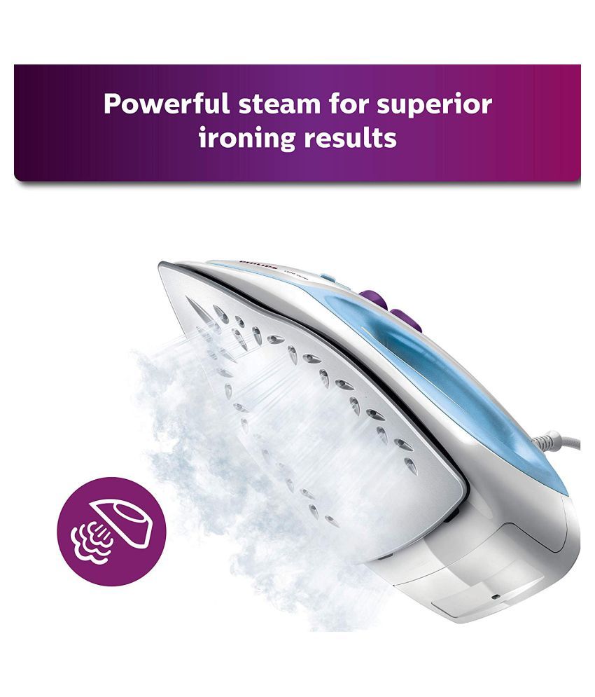 Philips GC1905 Steam Iron (White & Blue) Price in India Buy Philips