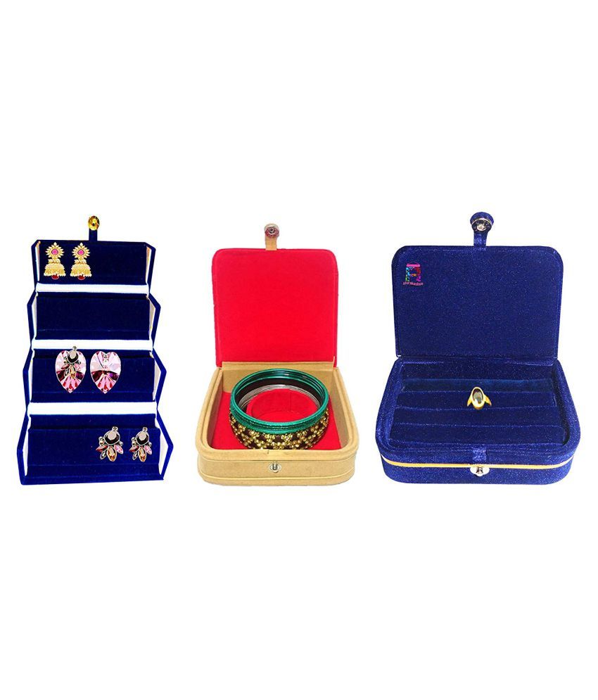 Atorakushon Multipurpose Combo Ring Box Earring Folder With Mini