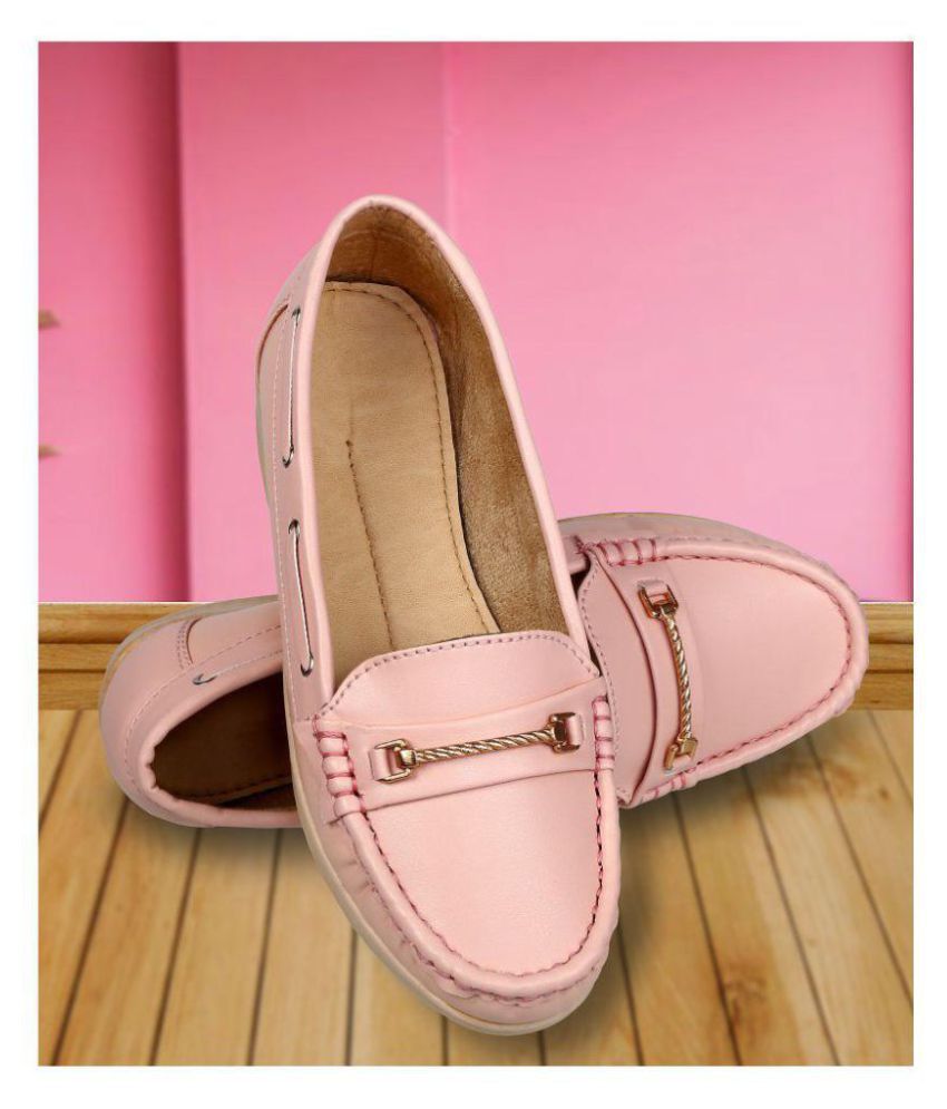 zappy pink casual shoes
