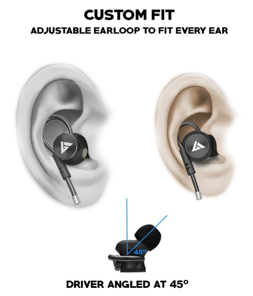 Boult Audio Loop In Ear Wired Earphones 