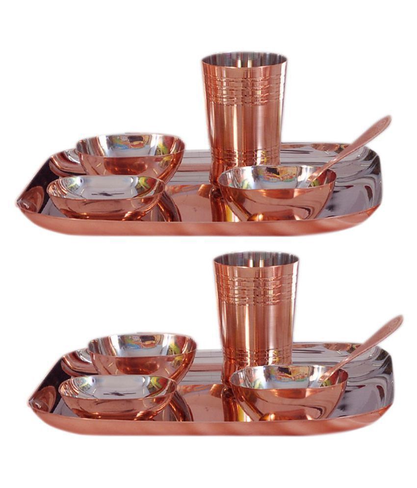     			Dynore Bottomcopperplating Stainless Steel Dinner Set of 12 Pieces