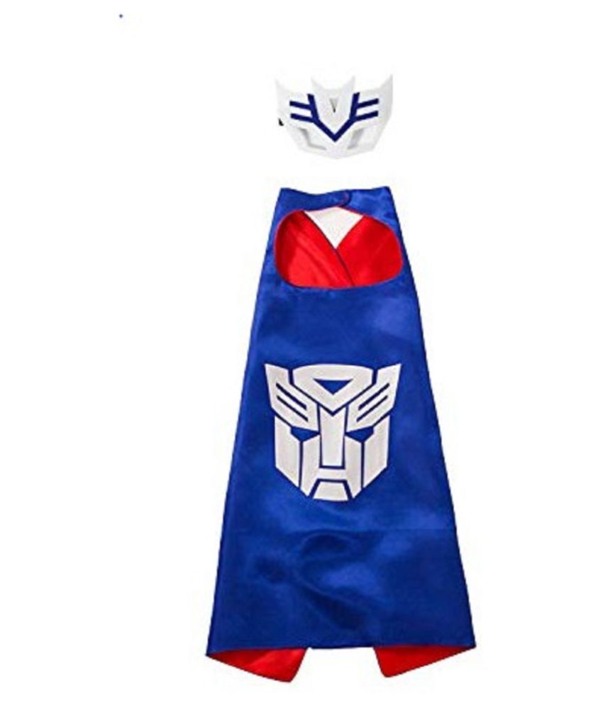     			Kaku Fancy Dresses Superhero Transformer Robe For Kids/California Costume/Halloween Costume -Blue, Free Size, For Boys