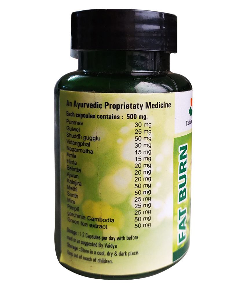 Dakhhan Ayurveda FAT BURN Capsule 500 mg Pack Of 1 Buy Dakhhan