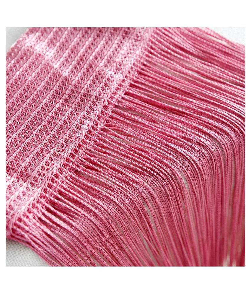     			YUTIRITI - Pink Pack of 1 Polyester Door Curtain (3.5 ft X 9 ft)