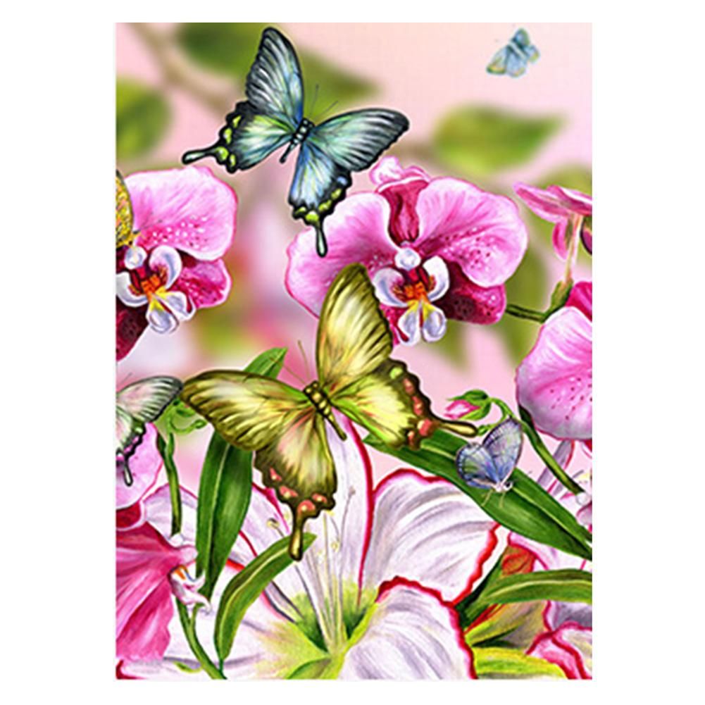 Cross Stitch DIY 5D Room Diamond Painting Butterfly Embroidery Craft Decor N3