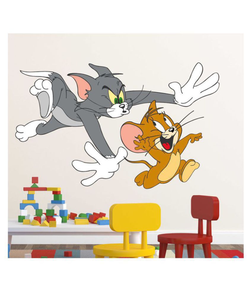     			Decor Villa TOM &JERRY Cartoon Characters Sticker ( 41 x 58 cms )