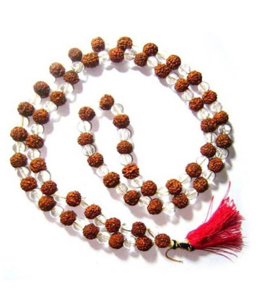     			Rudraksha Sphatik Mala Crystal Necklace