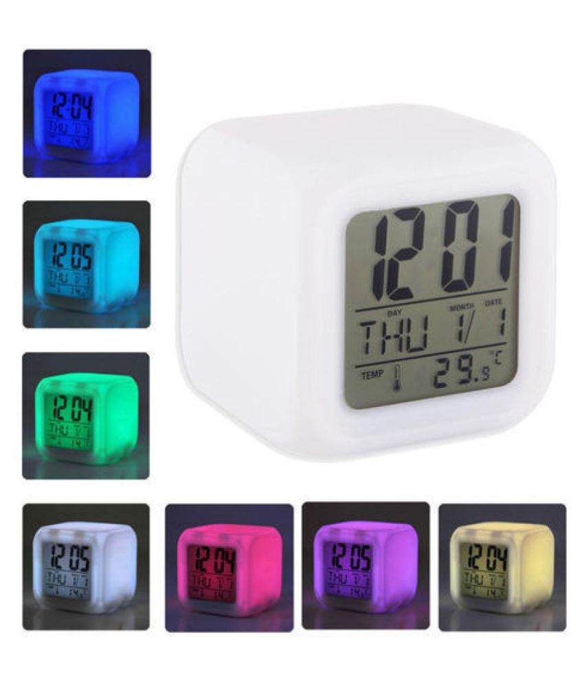 Kemtech Digital Multi Color Alarm Clock Pack of 1 Buy Kemtech