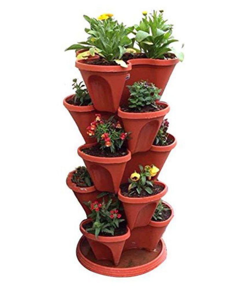 alkarty stackable 5 tier Both Flower Pot  Buy alkarty 