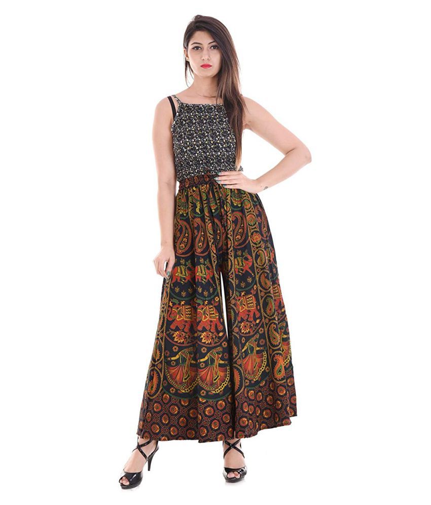 Buy rajeraj Cotton Palazzos Online at Best Prices in India - Snapdeal
