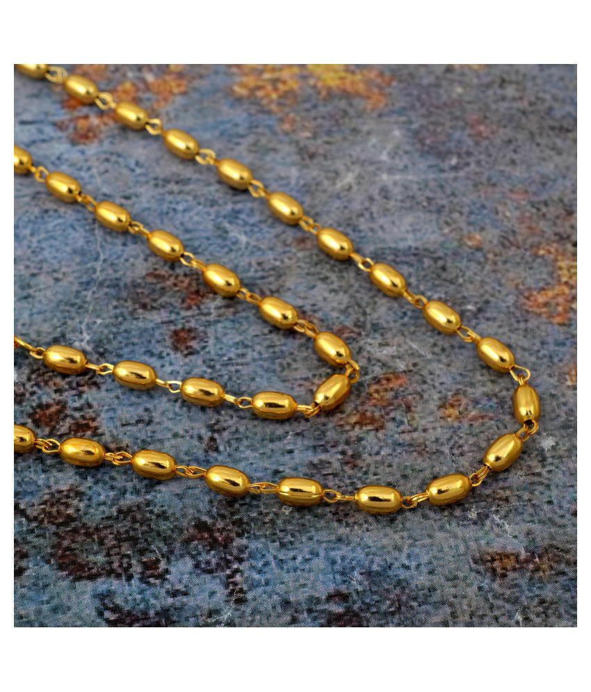Buy DzineTrendz Gold plated Thick wheat 