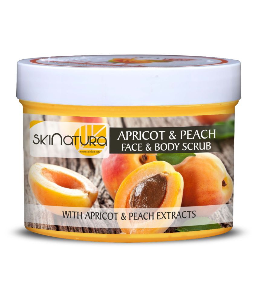 Skinatura Whitening Scrub + Apricot and Peach Face & Body Scrub Cream