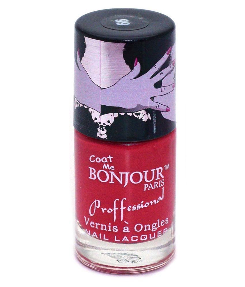 Bonjour Paris Coat Me Nail Polish Red Red Matte Pack of 4 38 mL Buy Bonjour Paris Coat Me Nail