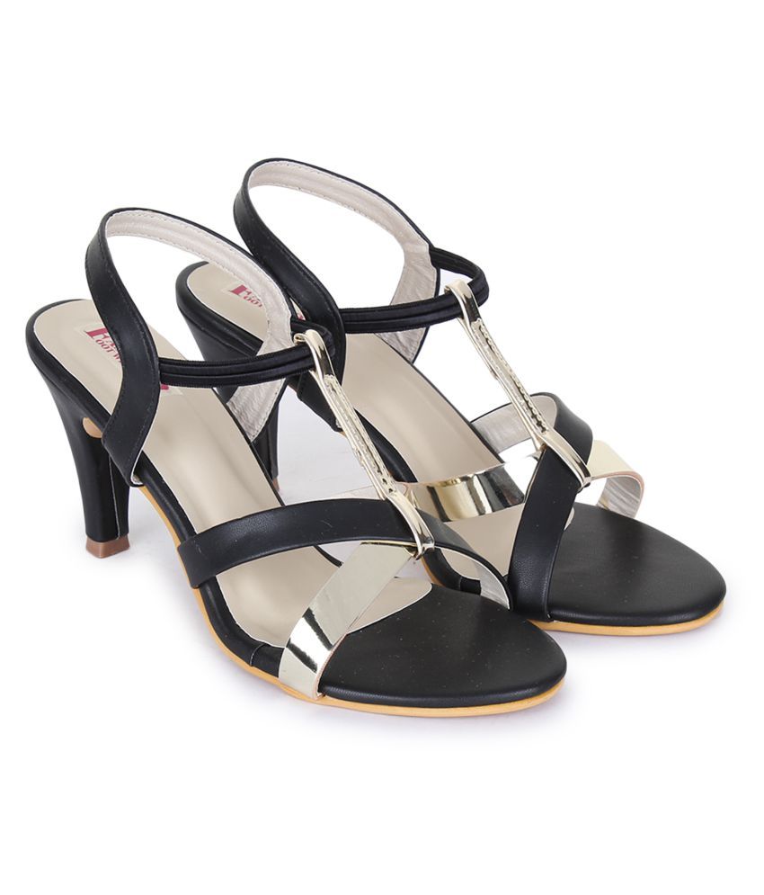 stylish black wedges
