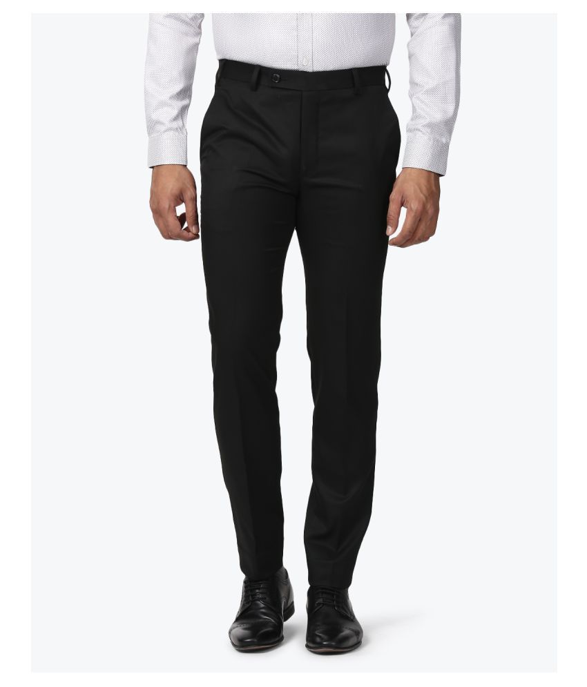 black pleated trousers mens