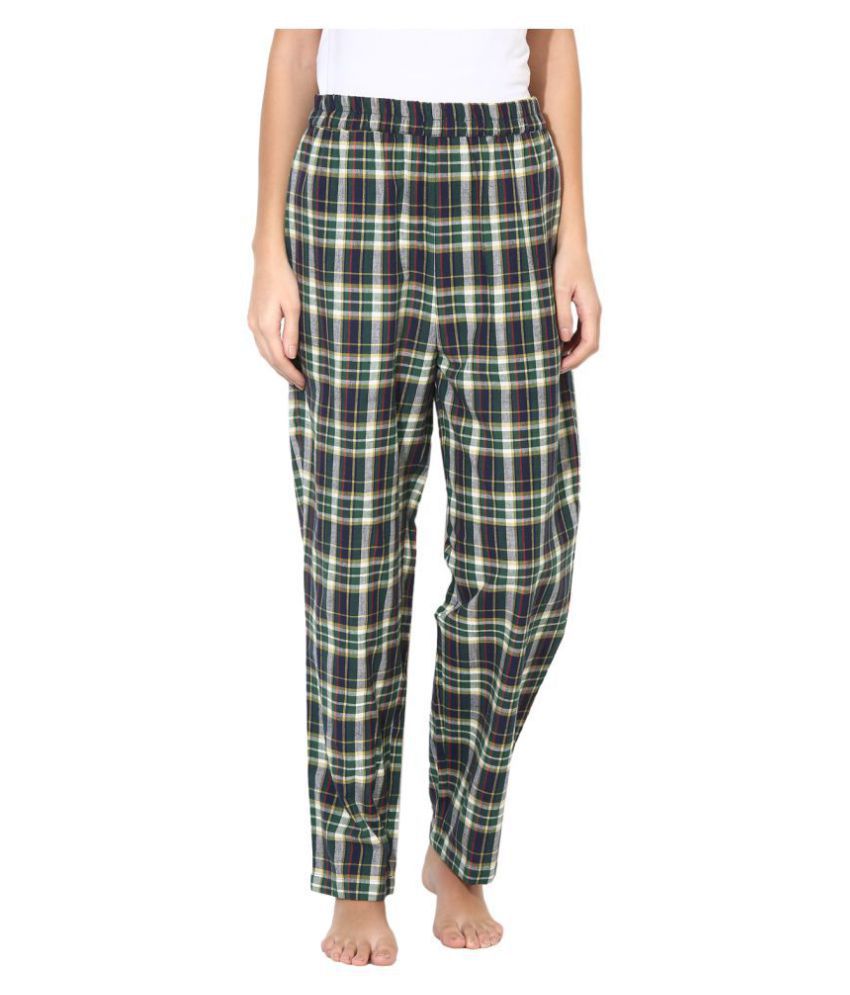 Buy 9teenAGAIN Cotton Pajamas - Green Online at Best Prices in India ...