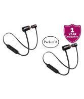 Forever 21 Magnet pack of 2 Neckband Wireless Earphones With Mic