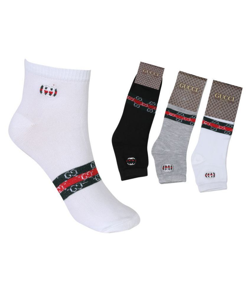 3 Pair of Gucci Embroidery Multi Color Casual Ankle Length Cotton Socks Non  Terry - Buy 3 Pair of Gucci Embroidery Multi Color Casual Ankle Length  Cotton Socks Non Terry Online at