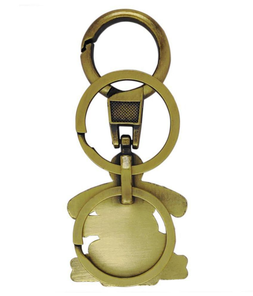 Divvy Premium Quality Brass Metal Royal Enfield Bullet Bike Dual Key