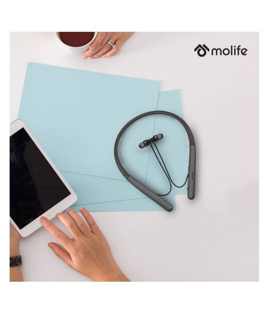 Molife Boomerang Wireless Sports Neckband Neckband Wireless Earphones