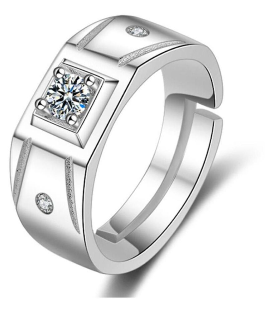 Stylish Teens Silver Stainless Steel Rings: Buy Online at Low Price in ...