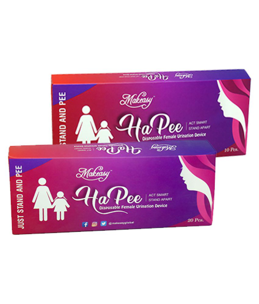 Makeasy HaPee Disposable 30 Intimate Female urination device Pack of 30