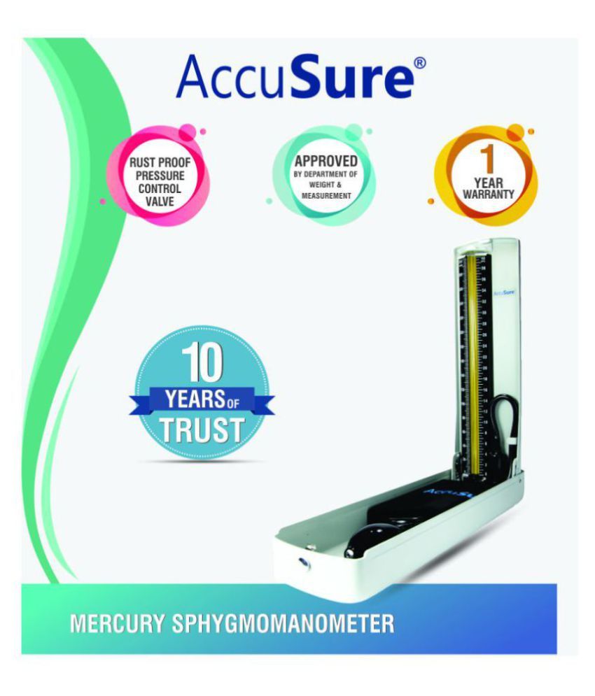 Accusure Mercury Sphygmomanometer Professional BP Aparatus Buy