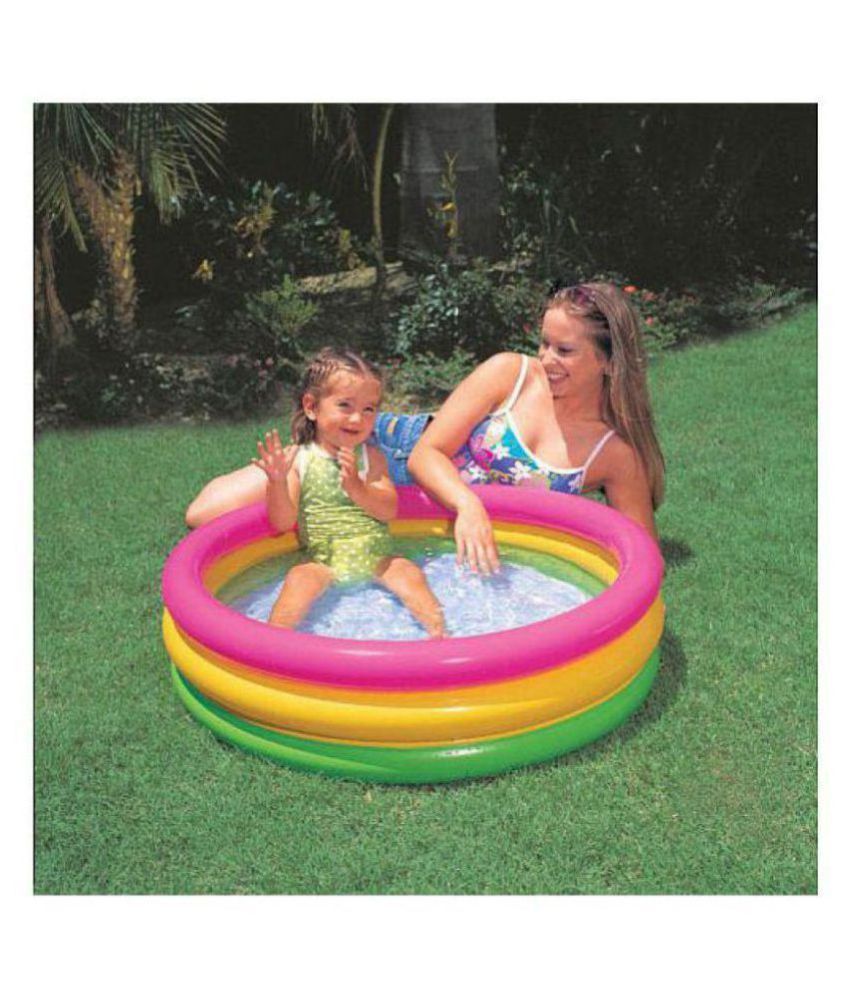 intex rainbow baby pool