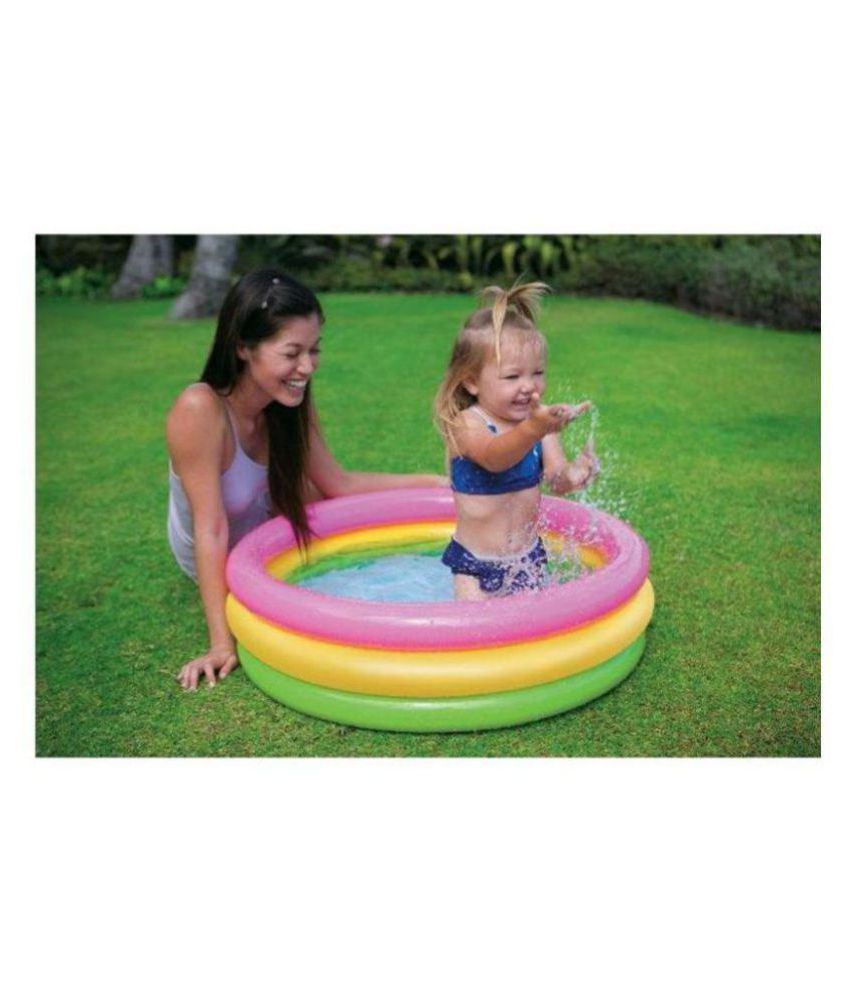 intex rainbow baby pool