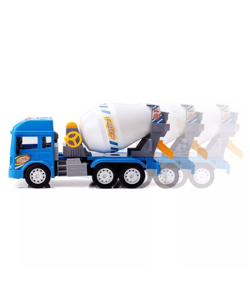 Fastdeal Real Mechanism Cement Mixer Construction Truck Toy with Light
