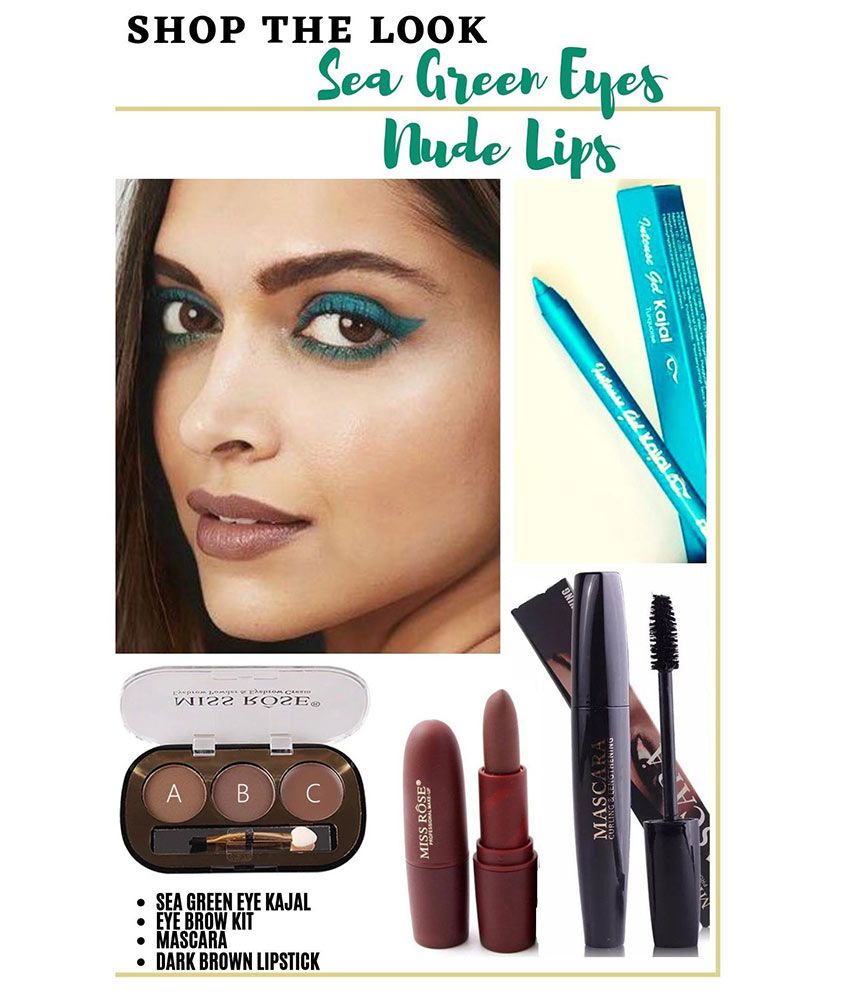 Shop The Look Green Eyes Makeup Kit Combo Of 4 Buy Shop The Look Green Eyes Makeup Kit Combo Of 4 At Best Prices In India Snapdeal Lakme eyeconic kajal green review and swatches. shop the look green eyes makeup kit