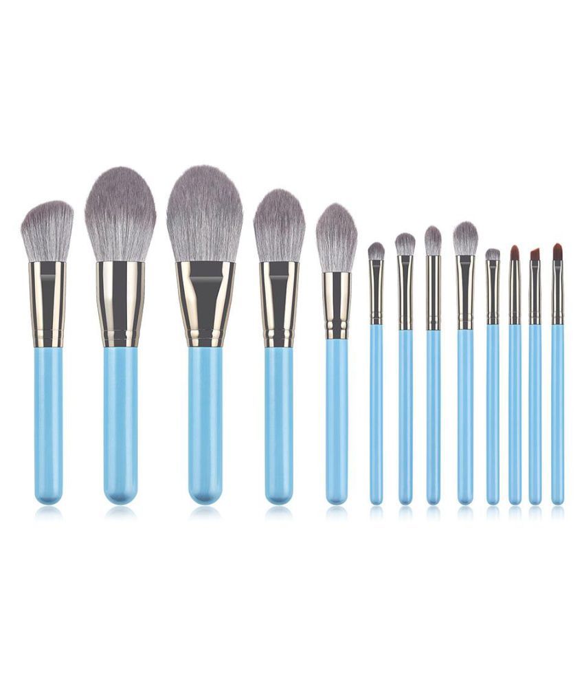 13pcs Natural Nylon Hair Makeup Brushes Set Blush Eyeshadow Powder