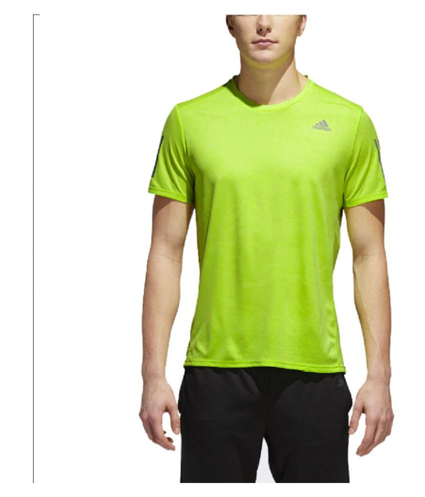 adidas fluorescent green t shirt