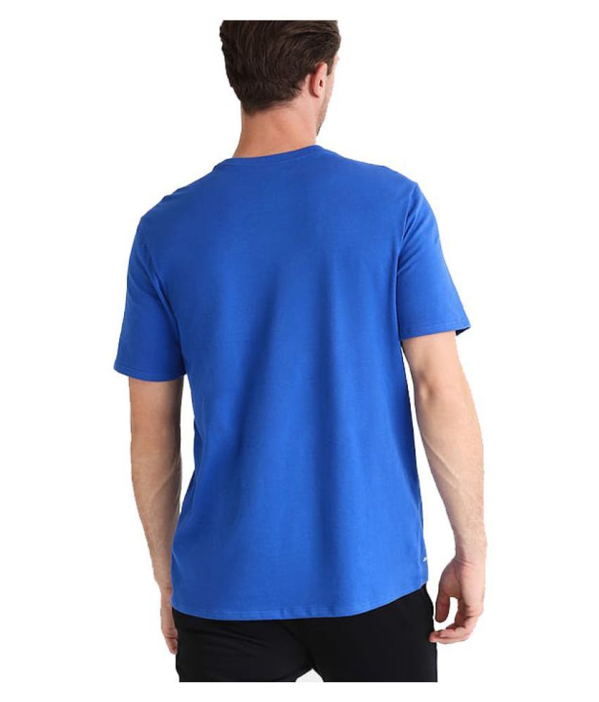 Nike Blue Polyester Viscose T-Shirt - Buy Nike Blue Polyester Viscose T ...