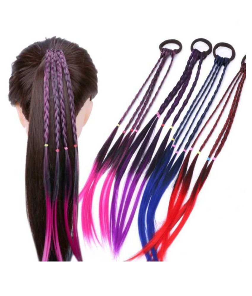 Elastic Rubber Band Hair Accessories Girl's Wig Hair Rope Braid Headwear:  Buy Elastic Rubber Band Hair Accessories Girl's Wig Hair Rope Braid  Headwear at Best Prices in India - Snapdeal