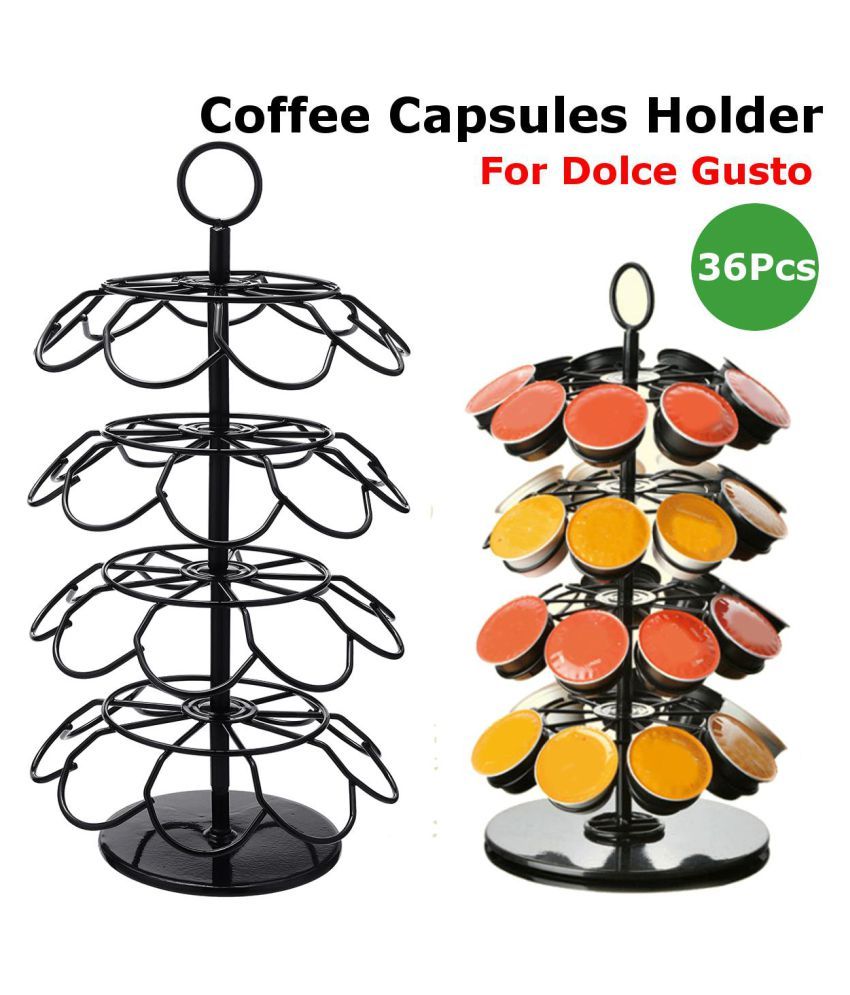 Coffee Capsules Holder Stand Dispenser Rack Storage For Nespresso Dolce Gusto Kitchen Dining Bar Home Garden